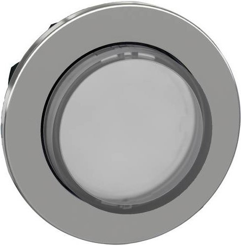 Schneider Electric ZB4FWCUST01 Leuchtdrucktaster-Frontelement aus Metall in Grau - Bild 1