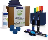 Magnetoplan Whiteboard Essentials Kit in Blau mit PRO+ Markern, Wischer, Reiniger, Tray und Magneten - Bild 2
