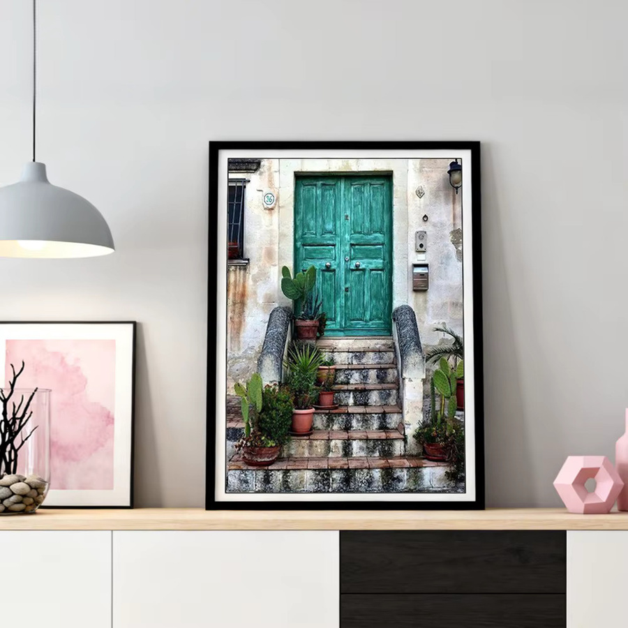 HUACAN 5D Diamant Mosaik Malerei Rund Meer Landschaft Motiv in Multicolour - Bild 3