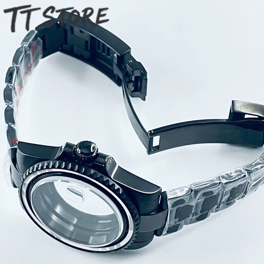 CHIKUANG Analoguhr, Schwarz, Edelstahl, Saphirglas, 40 mm, Unisex - Bild 5