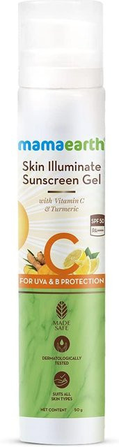 Mamaearth Skin Illuminate Sonnenschutzgel SPF 50, 50 g, Empfindliche Haut - Bild 1