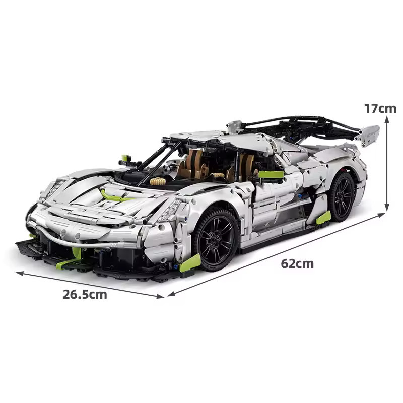 Cada Koenig Supercar, Bausteine, 4346 Teile, Maßstab 1:8 - Bild 4