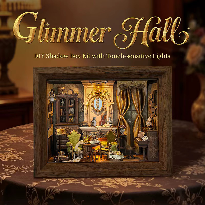 Tinamic Glimmer Hall Fotorahmen Casa, 3D Puzzle Puppenhaus, Holz, Fantasy - Bild 2