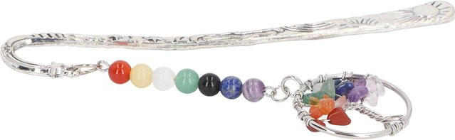 Igeteck Chakra Kristall Lesezeichen aus Metall in Weiß und Multicolour - Bild 1