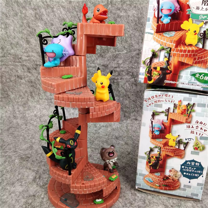 Bandai Pokémon Pikachu Umbreon Larvitar Charmander Ditto Wooper, Einzelfigur, Blind Box - Bild 2