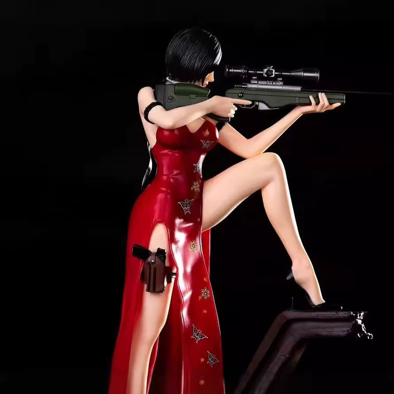 Bandai Resident Evil 4 Ada Wong Anime Figur als Sammlerstatue aus Kunstharz in Rot, Höhe: 34 cm - Bild 3