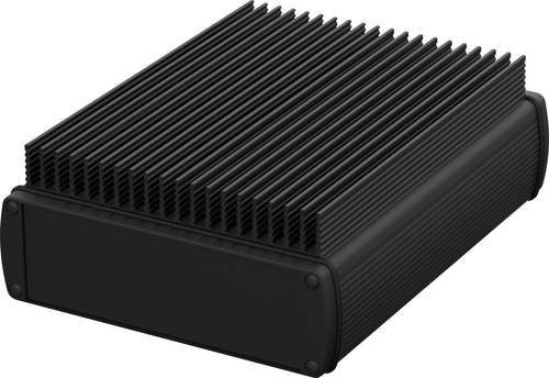 Bopla ABPH 1600-0200 K ALUBOS_SET Kühlkörper-Gehäuse aus Aluminium in Schwarz RAL 9005, B/T/H: 169 x 200 x 52 mm - Bild 1