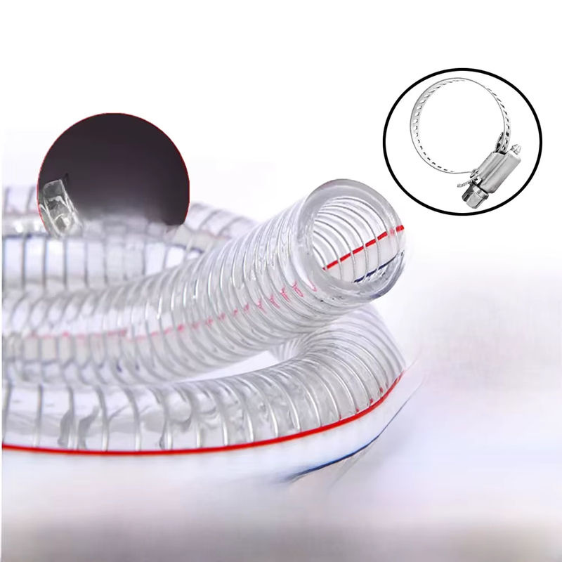 Flexibler PVC-Stahldrahtschlauch transparent mit ID 10-40 mm - Bild 7