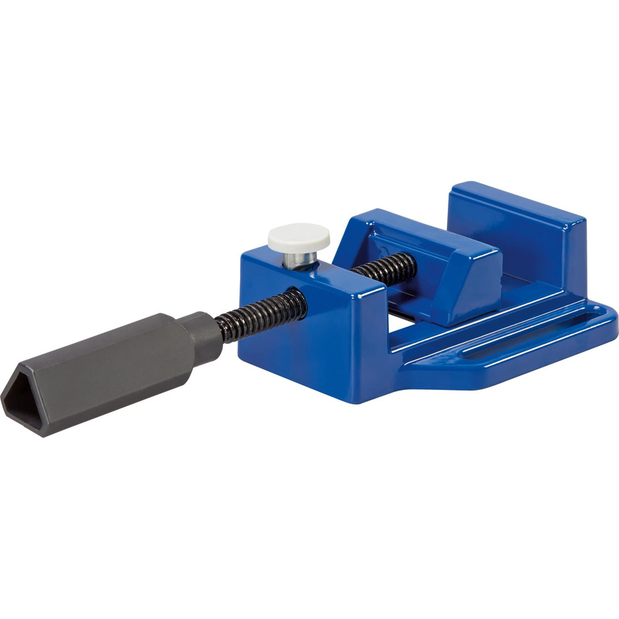 LUX-TOOLS Maschinenschraubstock aus Aluminium in Blau mit 60 mm Spannweite - Bild 2