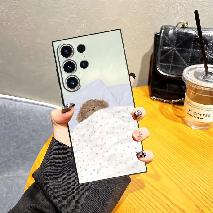 Samsung Galaxy Handyhülle mit Schlafender Katze und Hund Motiv in Multicolour für verschiedene Samsung Galaxy Modelle - Bild 2