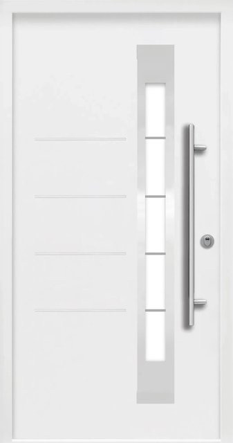 Splendoor Thermospace Sicherheits-Haustür Berlin Prime RC2 in Weiß mit Glaseinsatz, B/H: 110 x 210 cm - Bild 1