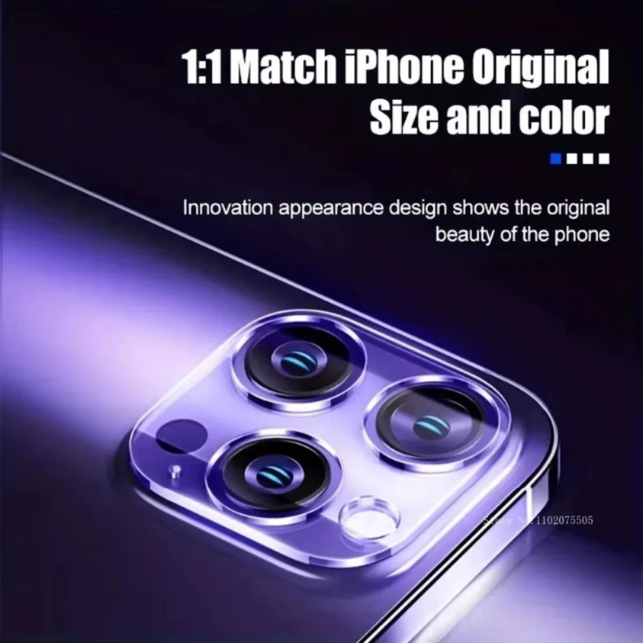 8-teiliges Schutzset für iPhone mit 4 transparenten Panzerglas-Displays und 4 Objektivschutzfolien - Bild 4