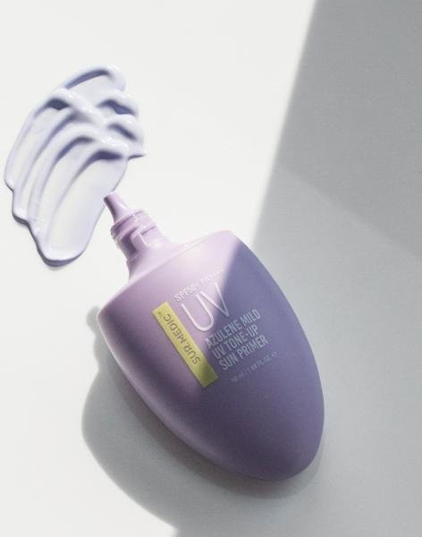 Sur.medic Azulene Mild UV Tone-up Sun Primer SPF50, Hyaluronsäure, Niacinamid - Bild 1