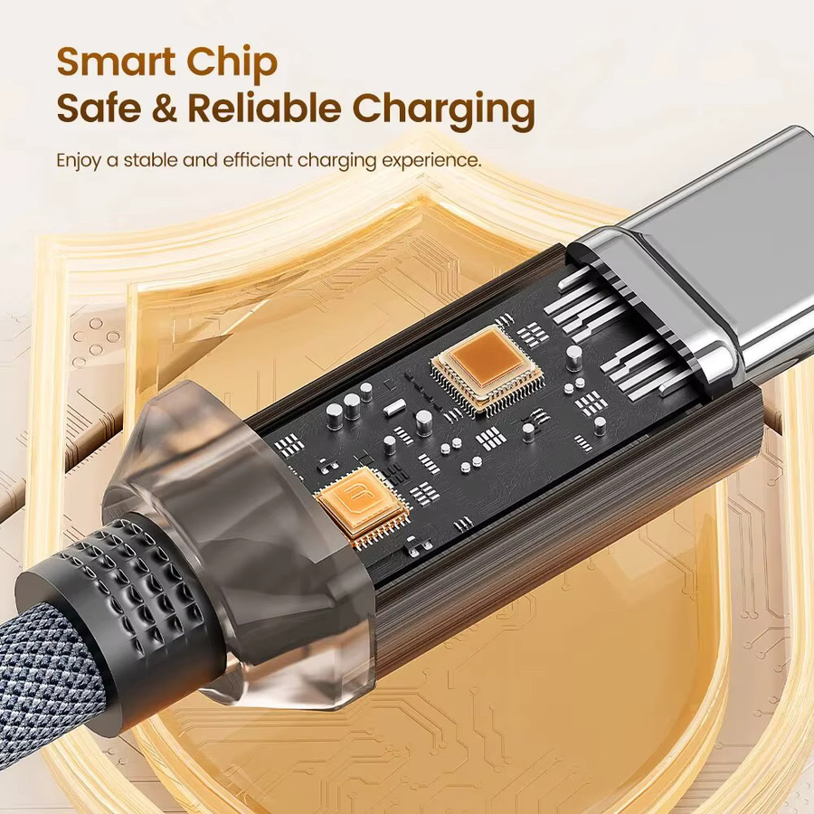 Toocki USB Typ C Kabel 6A in Blau für SuperCharge 66W/100W Schnellladung und Datenübertragung - Bild 4