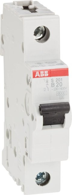 ABB Einbauautomat MCB 1-polig 20 A in Weiß - Bild 1