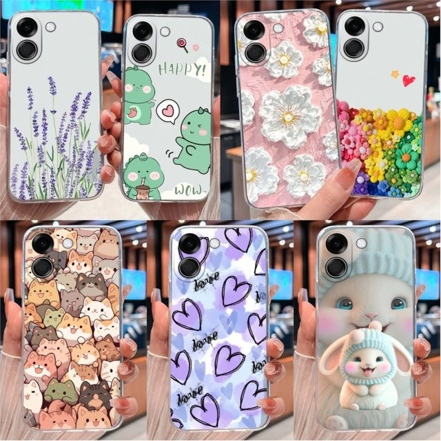 Transparente Silikonhülle mit niedlichem Panda Cartoon für Xiaomi Poco X8 Pro Max 5G - Bild 1