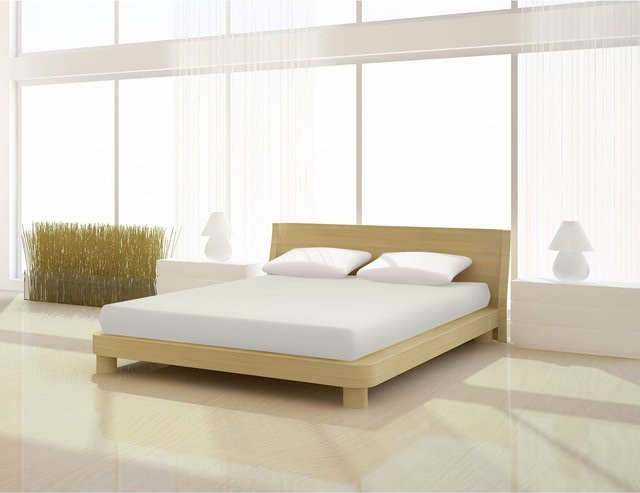 Mr. Sandman Topper Spannbetttuch de luxe aus Elastan in Weiß, B/T: 180 x 200 cm - Bild 1