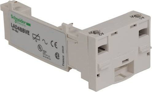 Schneider Electric LAD4BBVE Spulenadapter Retrofit VAR 24-48VAC für D09/D38 Kleinverteilerzubehör in Weiß - Bild 1