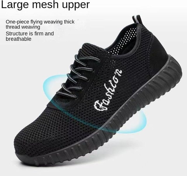 Shoekeeper Sommer Arbeitsschuhe mit Stahlkappe in Schwarz, Größe 38 - Bild 1