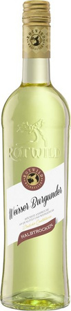 ROTWILD Weißburgunder QbA halbtrocken Weißwein 0,75 l
