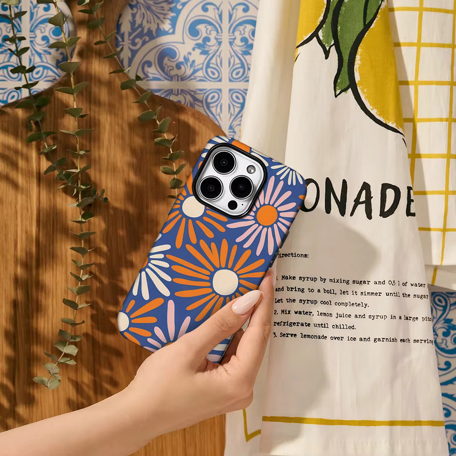 Potdemiel Spring Forward Daisy Handyhülle für iPhone in Multicolor mit doppelschichtiger Rückseite - Bild 5