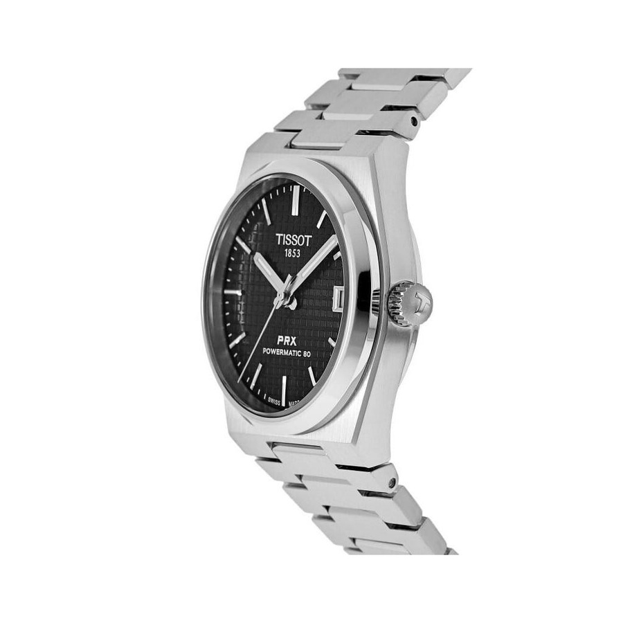 Tissot Armbanduhr PRX Powermatic 80, Automatik, Edelstahl, 35 mm, Damen, Schwarz - Bild 2