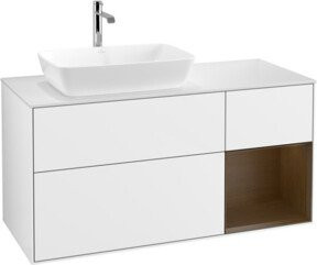 V&B Waschtischunterschrank Finion in Weiß lackiert, Breite: 120 cm, Tiefe: 50,1 cm, Höhe: 50,1 cm - Bild 1