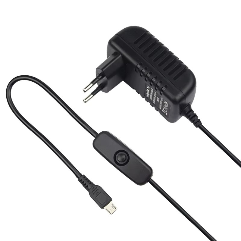 Caturda Netzteil für Raspberry Pi 3 Modell B+ mit Micro-USB-Anschluss, 5V 3A, Schwarz - Bild 3