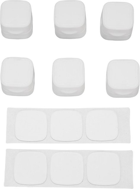 CosyHome Magnetische Kabelklemmen Set für Schreibtisch und HDMI-Kabel, 6 Stück, Selbstklebende Kabelhalterung Organizer, Weiß - Bild 1