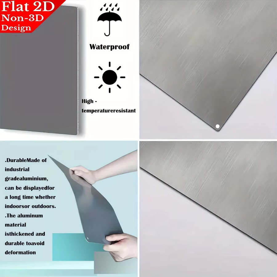 CIFBUY Vintage Aluminiumschild Metall Wanddekoration Rechteckig, B/H: 20,32 x 30,48 cm, Mehrfarbig - Bild 5