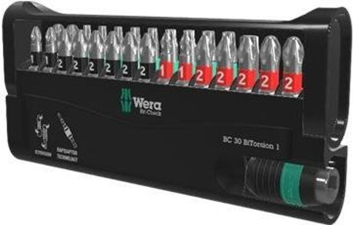 Wera Bit-Check 30 BiTorsion Bit-Set mit 1 Bit-Halter, Schwarz, 30-teilig - Bild 2