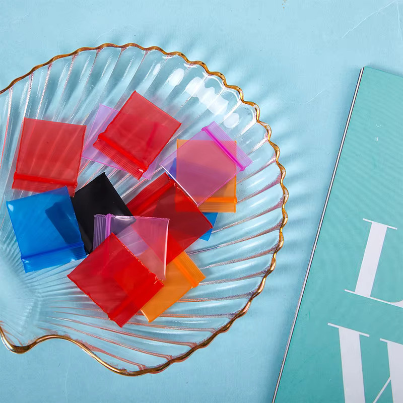 100 Stück transparente Plastik-Verpackungsbeutel mit Druckverschluss, Mini-Reißverschlussbeutel für Pillen, B/B: 2,5 x 3 cm - Bild 1