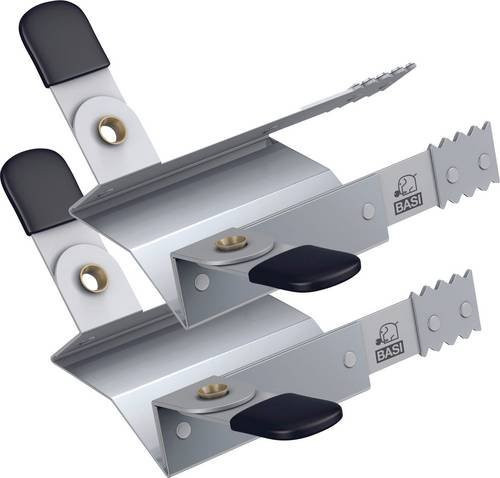 Basi Rollladensicherung RK 100 Rollladenklemme für mechanische Rollläden, Silber, 1 Paar - Bild 1