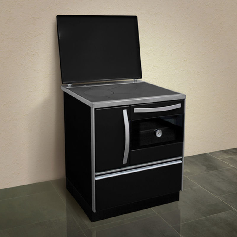FIREFIX Holzherd Isar 72 in Schwarz aus Stahl mit 8,1 kW - Bild 2