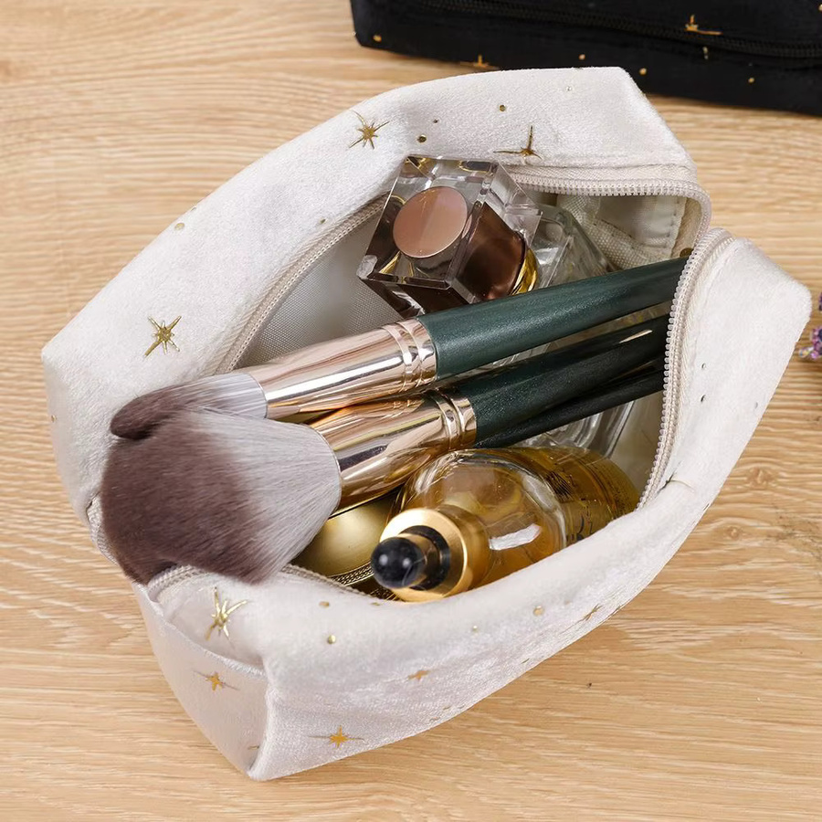 ISKYBOB Kosmetiktasche mit Sternmuster, Samt, Damen - Bild 2