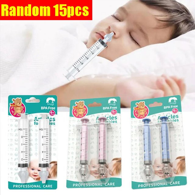 Vvocci Baby Nasensauger Spritze zur Nasenreinigung für Kinder, transparent, 10 ml - Bild 1