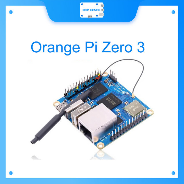 Orange Pi Zero 3 Mini-PC Entwicklungsboard mit Allwinner H618, DDR4, WiFi5 und Bluetooth 5.0 in Blau - Bild 1