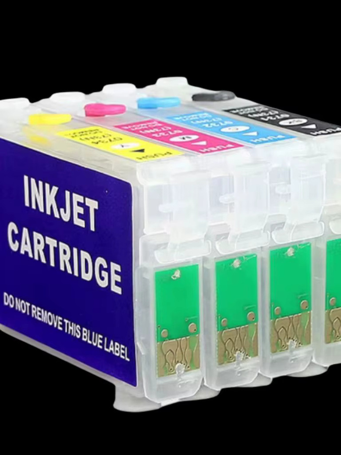 Epson Nachfüllbare Tintenpatrone Multicolor für S22 SX125 SX130 SX235W SX420W SX425W SX435 BX305F Drucker T1281 T1282 T1283 T1284 - Bild 4