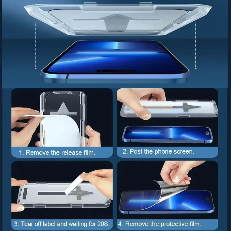 Honor Schutzfolie aus gehärtetem Glas 9H mit Installationskit, transparent, für Honor Magic 8 7 6 5 Pro 400 70 90 100 200 300 Pro Lite - Bild 4