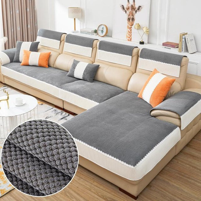 Four Seasons Rutschfestes Sofakissen und Sofabezug in Orange, B/B/H: 120 x 90 cm - Bild 1