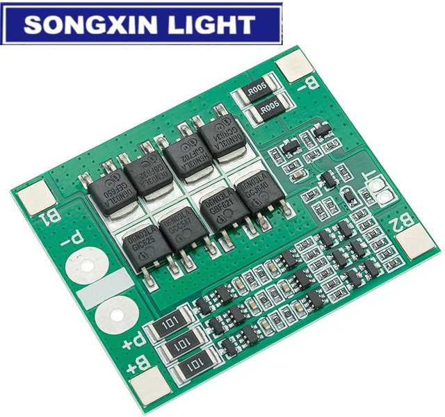BMS PCM Schutzplatine für 3S 18650 Li-Ion und LiPo Akkupacks, 25A, Grün - Bild 1