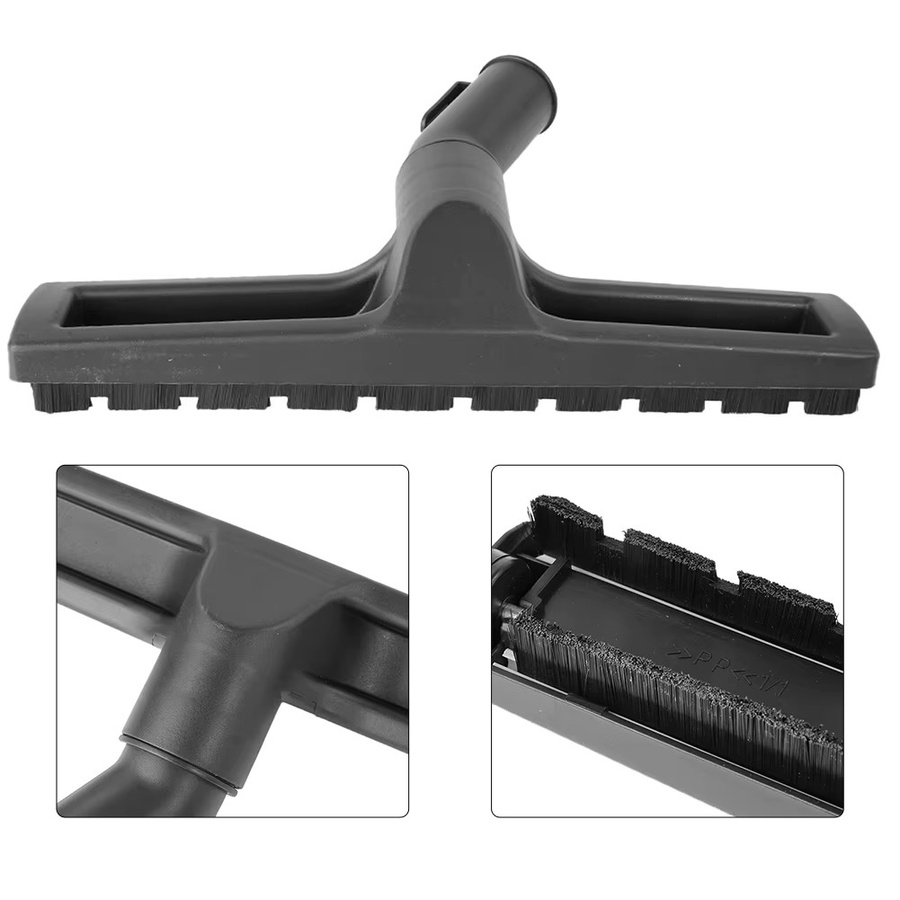 Staubsauger-Bürstenkopf als Bodenbürste und Saugdüse in Schwarz mit 32 mm Durchmesser und 32 mm bis 35 mm Adapter - Bild 3
