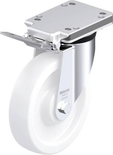 Blickle Stahlblech-Lenkrolle LK-SPO 200G-IS in Weiß mit Rad-Durchmesser 200 mm und einer Tragfähigkeit von 600 kg - Bild 1
