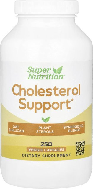 Super Nutrition Cholesterin-Unterstützung, 250 vegetarische Kapseln - Bild 1