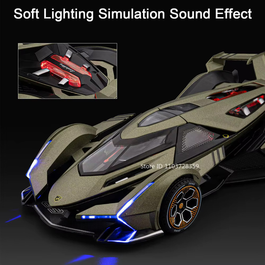 RMZ city V12 Veneno Simulation, Spielzeug Modell Sportwagen, 1:24, Metall, mit Licht und Sound - Bild 1