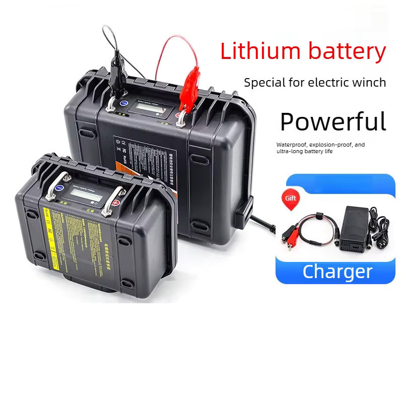 ENERLORD Wasserdichter Li-Ion Akku 14,8V 30Ah in Schwarz für Daiwa Shimano Mia Elektrische Angelrollen - Bild 2