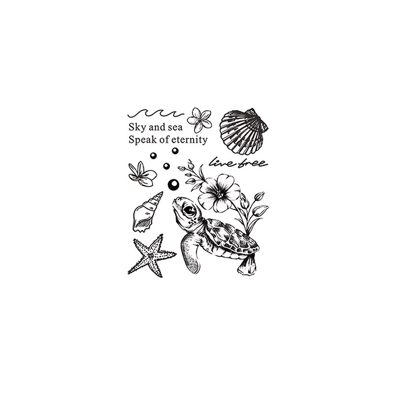 JKCODE TATTOO Baby-Schildkröten Minimaltattoo, Damen - Bild 5