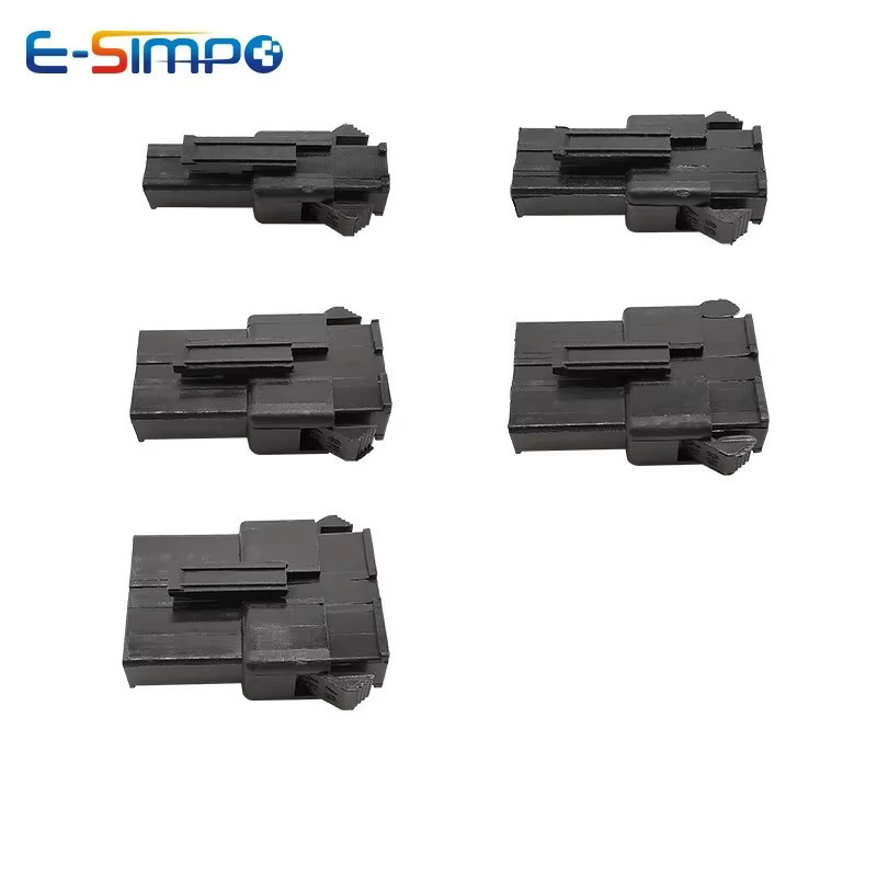 E-SIMPO 50 Stück SM 2,54mm Rastermaß Buchsen- und Steckergehäuse in Schwarz für Crimpanschlüsse - Bild 3