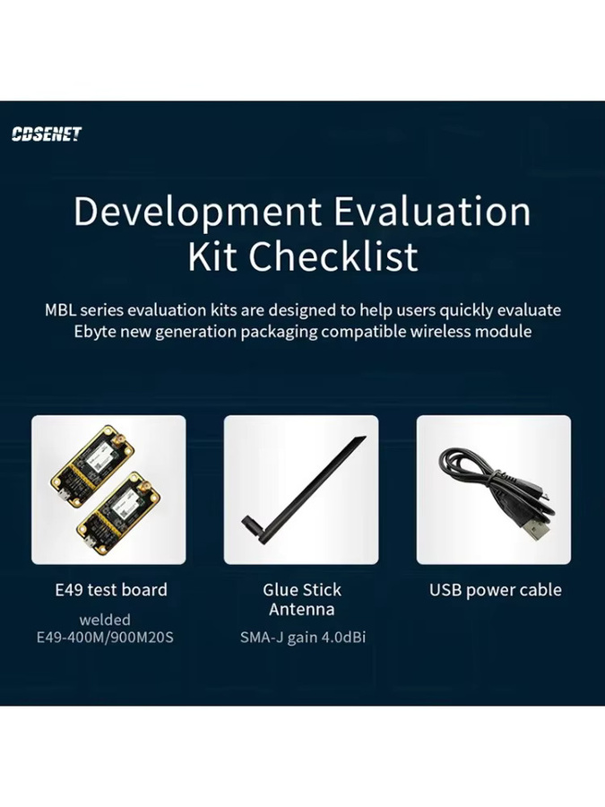 CDSENET Drahtloses USB-Testboard-Kit E49-900MBL-01 mit CMT2300A und E49-900M20S für 868/915MHz - Bild 5