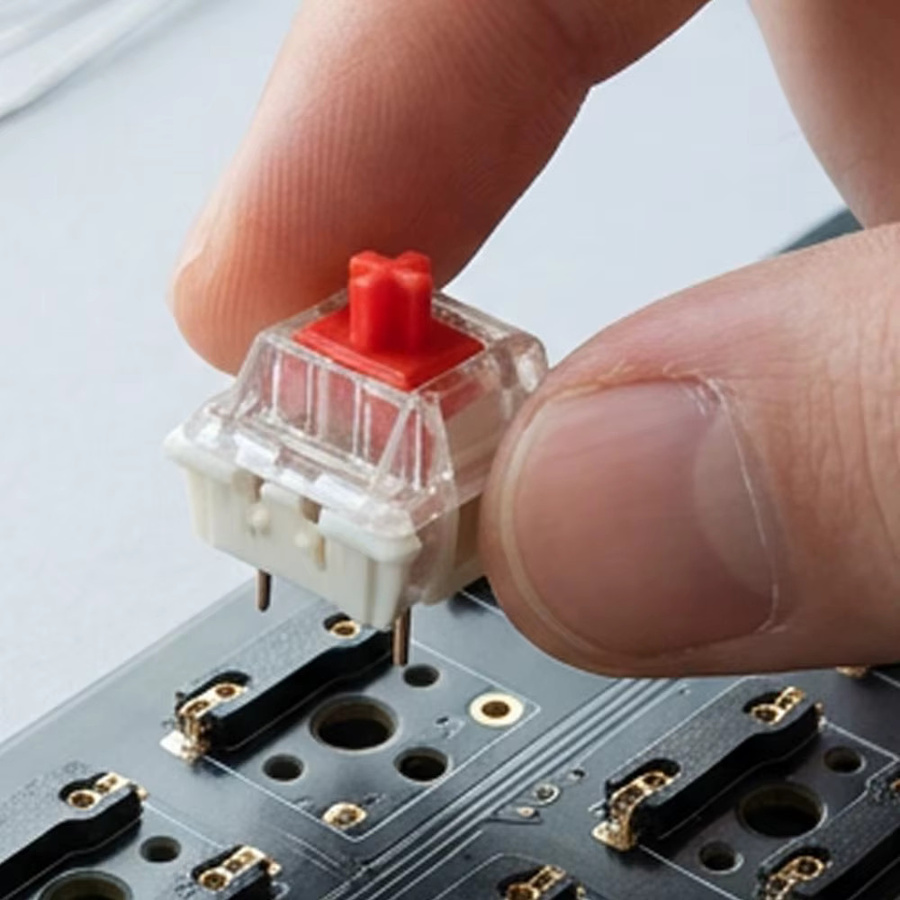 BAPPSUS 3-Pin Ersatz-Mechanische Tastaturschalter für DIY- und LED-Gaming-Tastaturen in Blau, Rot oder Braun - Bild 2